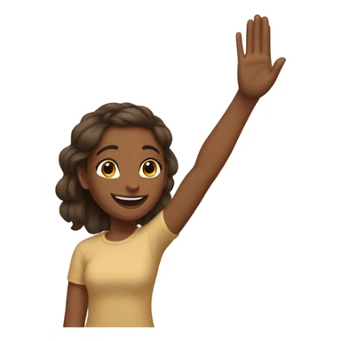 Brown girls high five  sticker