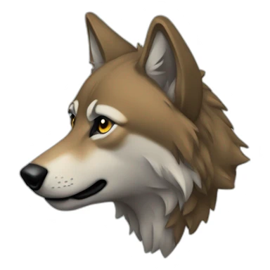 raised wolf pawns sticker