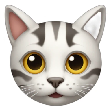 Cat with footbal sticker