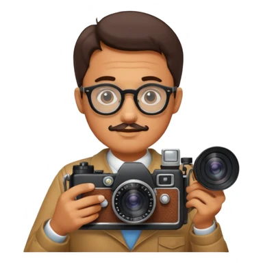Camera Collector + retro lens, Vintage Collectors. sticker