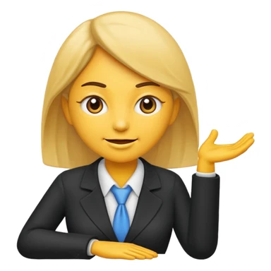giant emoji for my boss at work a woman sticker