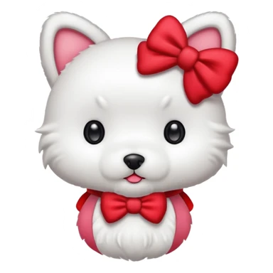 Hello kitty dog sticker