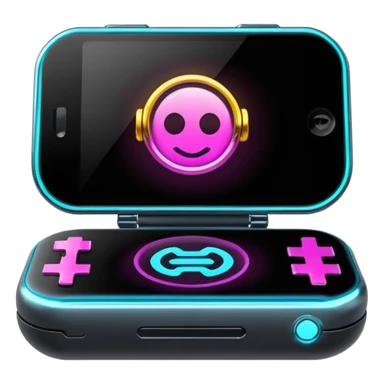 Shiny advanced futuristic Cyberpunk gadget item sticker