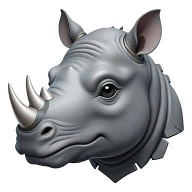 cinematic-noble-rhinoceros-portrait-emoji,-poised,-with-a-massive,-powerful-build-and-a-thick,-hide-of-slate-gray,-deep-set-soulful-piercing-eyes,-simplified-yet-sharp-and-sophisticated-features,-highly-detailed, with large black eyes, szoomed out showing shoulders sticker