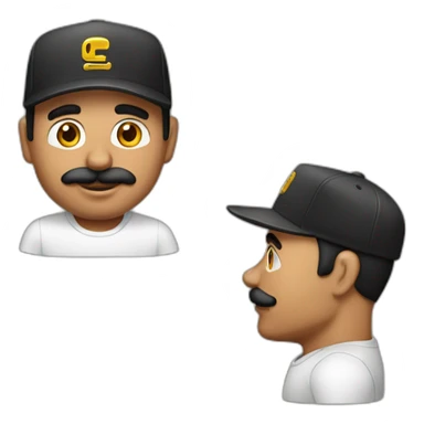 Hombre maduro con GORRA sticker