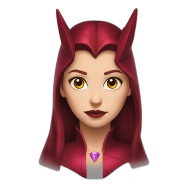 scarlet witch head sticker