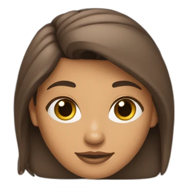 pocahontas avec cheveux lisse  sticker