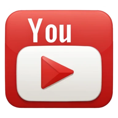 Иконка для YouTube в пиксельном стиле sticker