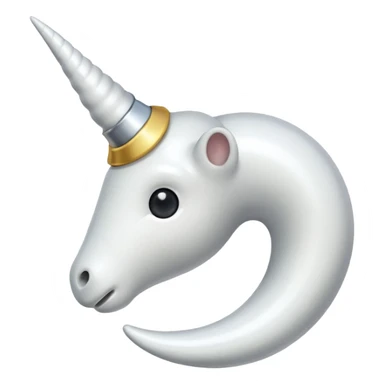 Fai la corno piccola bianca sticker