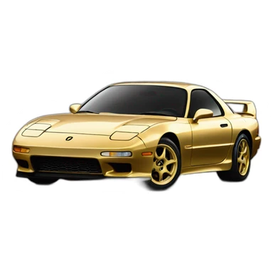 1988 rx7 gold profile sticker