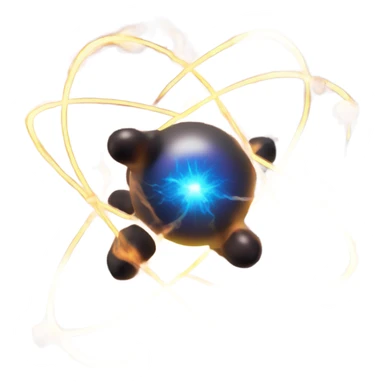 explosion atom in space sticker