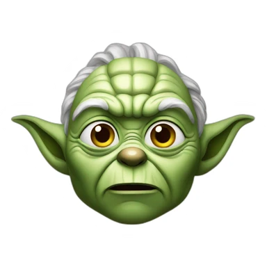 crazy yoda sticker