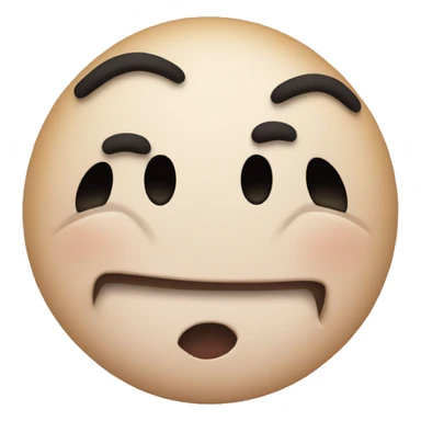 Embarrassed smily face sticker