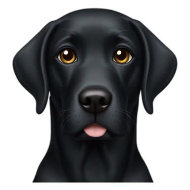a black lab dog sticker