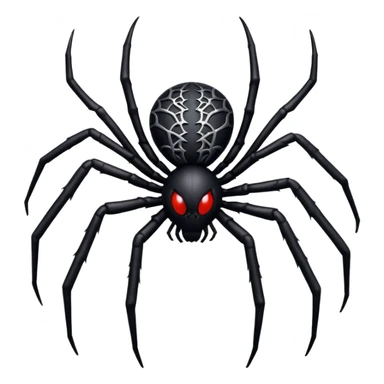 gothic spider, black and silver, mystical and ornate, no background sticker