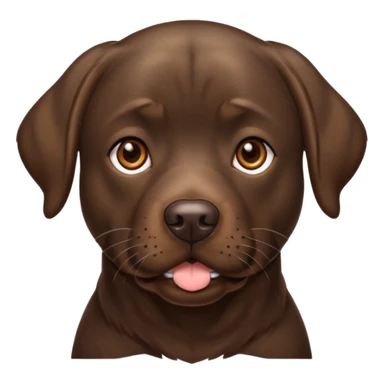 brindle chocolate lab  sticker