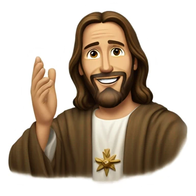 Jesus blessing Biden sticker