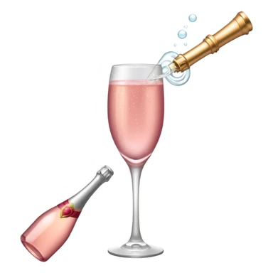 Rose champagne  sticker