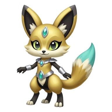 Shiny Furry Anthro Meloetta-Protogen-Primagen-Pokémon-Fakémon-creature sticker