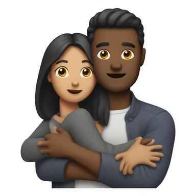 Man being held by woman sticker