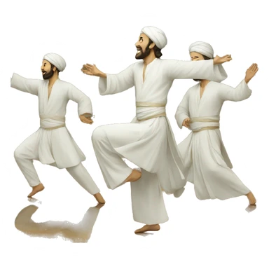 Modern sufi dance sticker