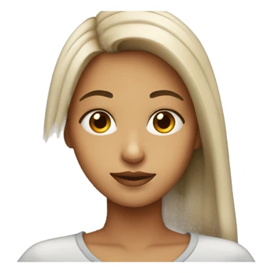 Mysterious girl sticker