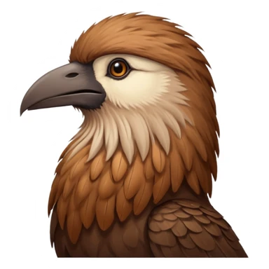 long bearded bird mALE sticker