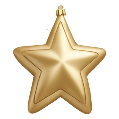 christmas decoration satin gold star  sticker