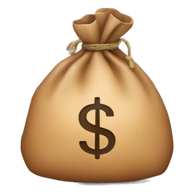 Money bag with dollar symbol  sticker