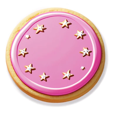 pink sugar cookie with sparkles  sticker