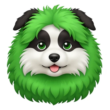 Dog with zaza sticker