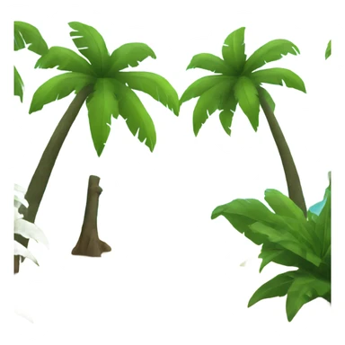 Rainforest beach sticker