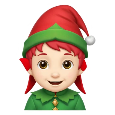 chirstmas elf baby memoji sticker