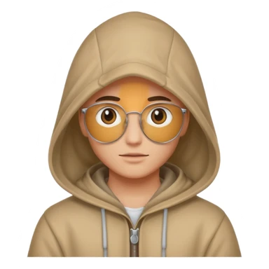 Una persona encapuchada y con lentes de reiser talibán sticker