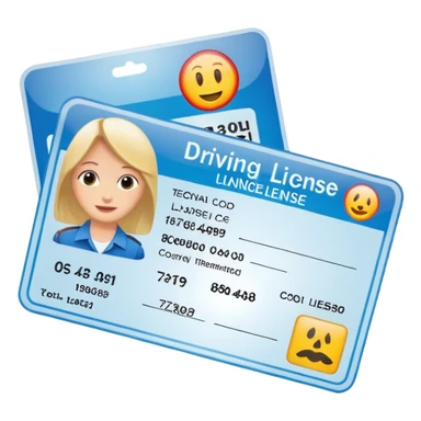 driving license sticker