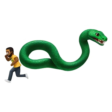 Snake running away from Drake  sticker