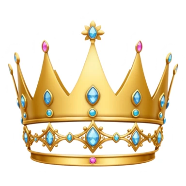 delicate princess crown sticker