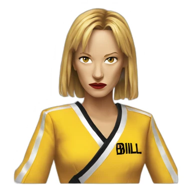 uma thurman, kill bill sticker
