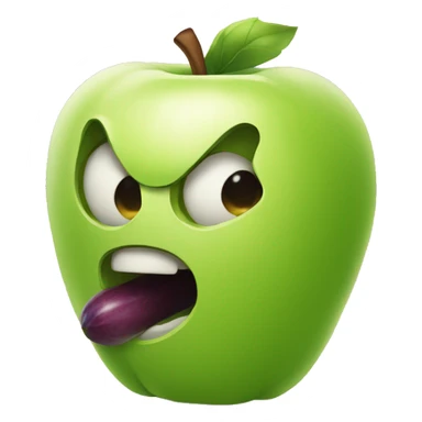 fantôme qui mange une pomme sticker