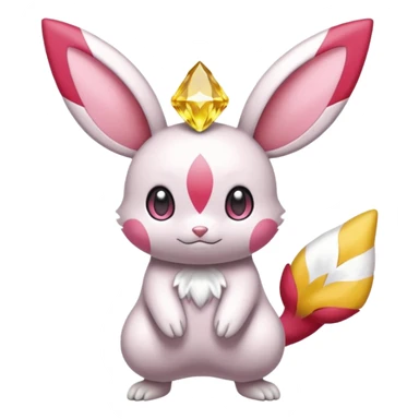 Minccino-Emolga-Victini-Diancie-fusion sticker