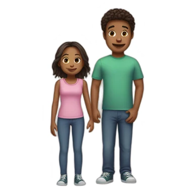 teenage and her big brother sticker