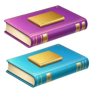 colofull 3 books, golden glow sticker