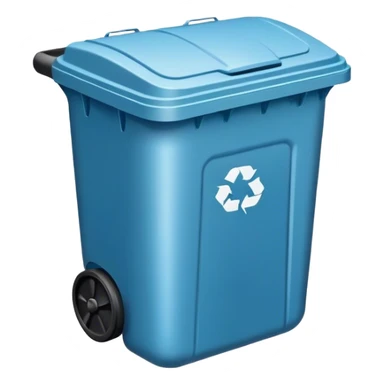 Plastic garbage can sticker