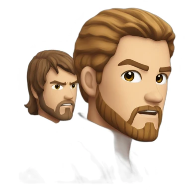 Anakin vs obi-wan battle ep 3 sticker