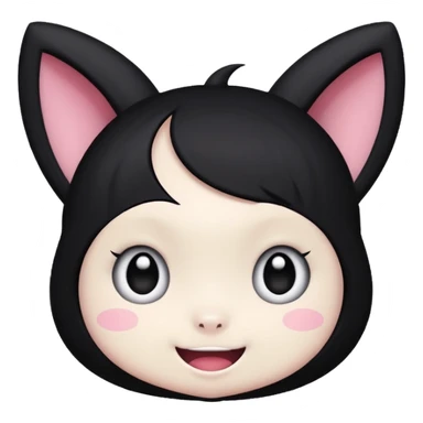Kuromi Face sticker