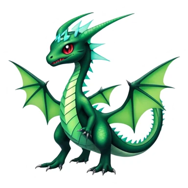 Punk’ish Edgy Badass Dark Gothic Flygon-Aurorus-Amaura-Hybrid-Creature sticker