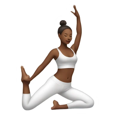 yoga woman sticker