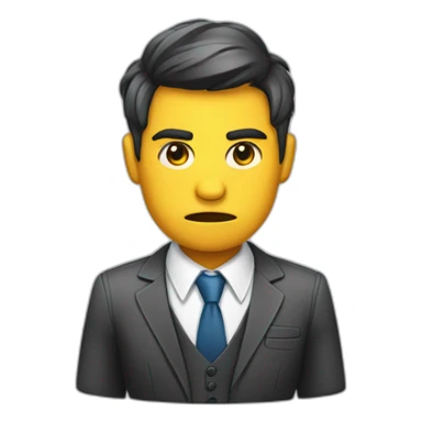 pissed about having to wear business professional clothing sticker