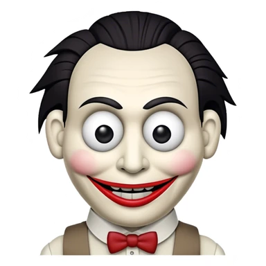 The puppet from the movie saw sticker