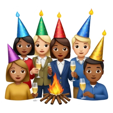 Bonfire Night with music sticker